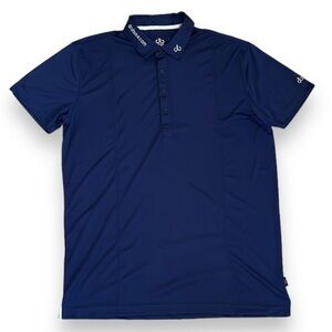 Druh Polo Golf Shirt Mens Size Large Navy Blue